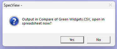 Figure 7: View Comparison Report immediately. 